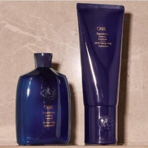 Oribe Supershine Hydrating Shampoo and Conditioner full size bottles